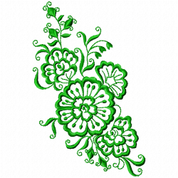 Flowers And Tree Embroidery Design 5 Flowers And Tree Embroidery Design 5